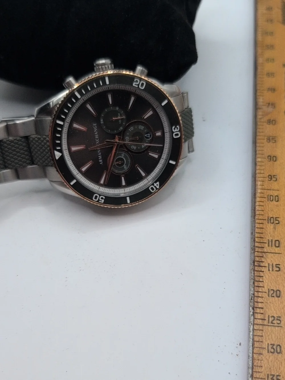 Armani Exchange AX1830 Green/Gold Watch Has Extra Links.